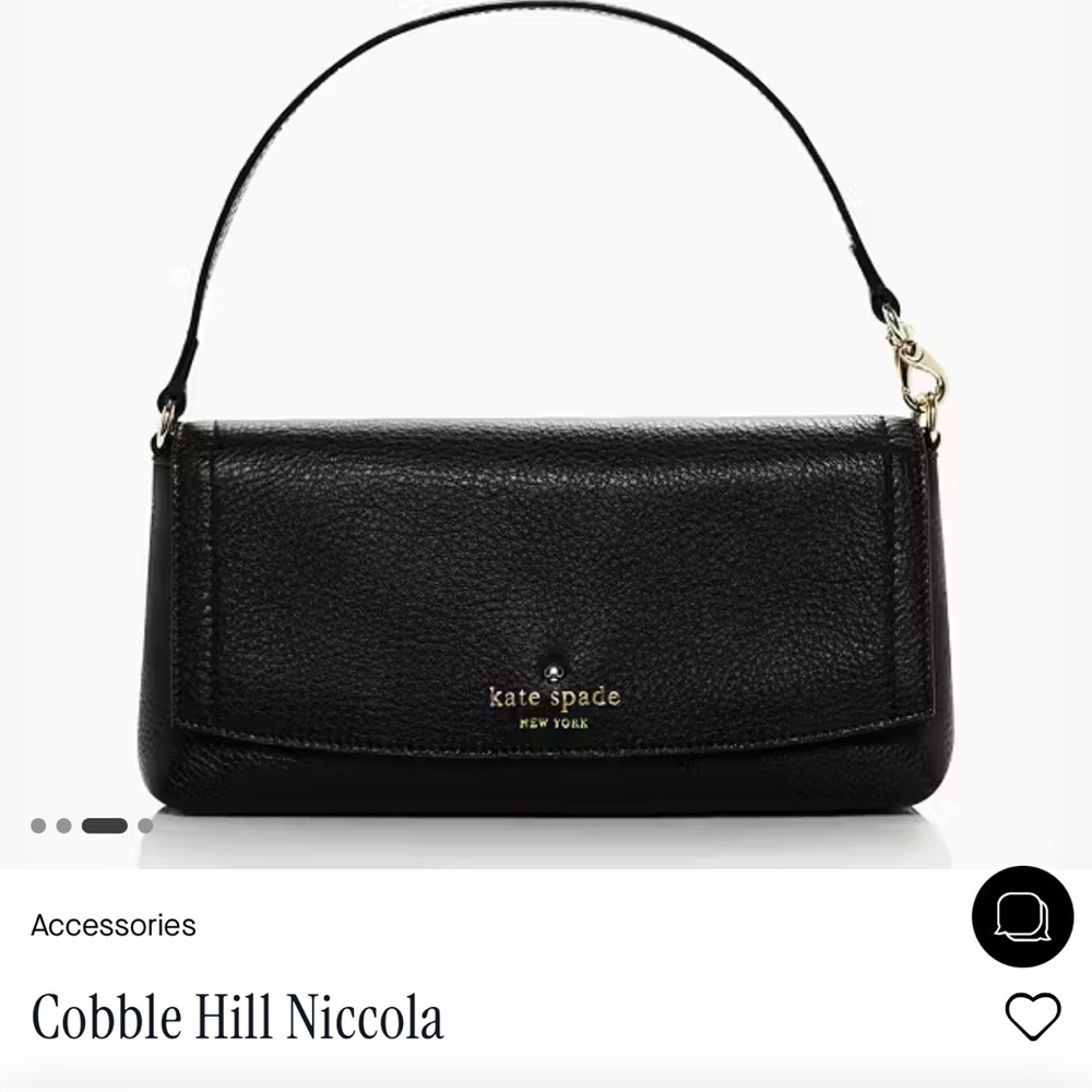 Kate Spade Cobble Hill Black Wristlet